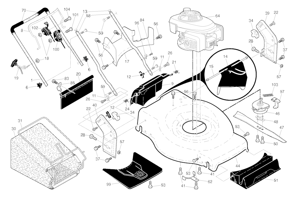 Explosionszeichnung Ersatzteile