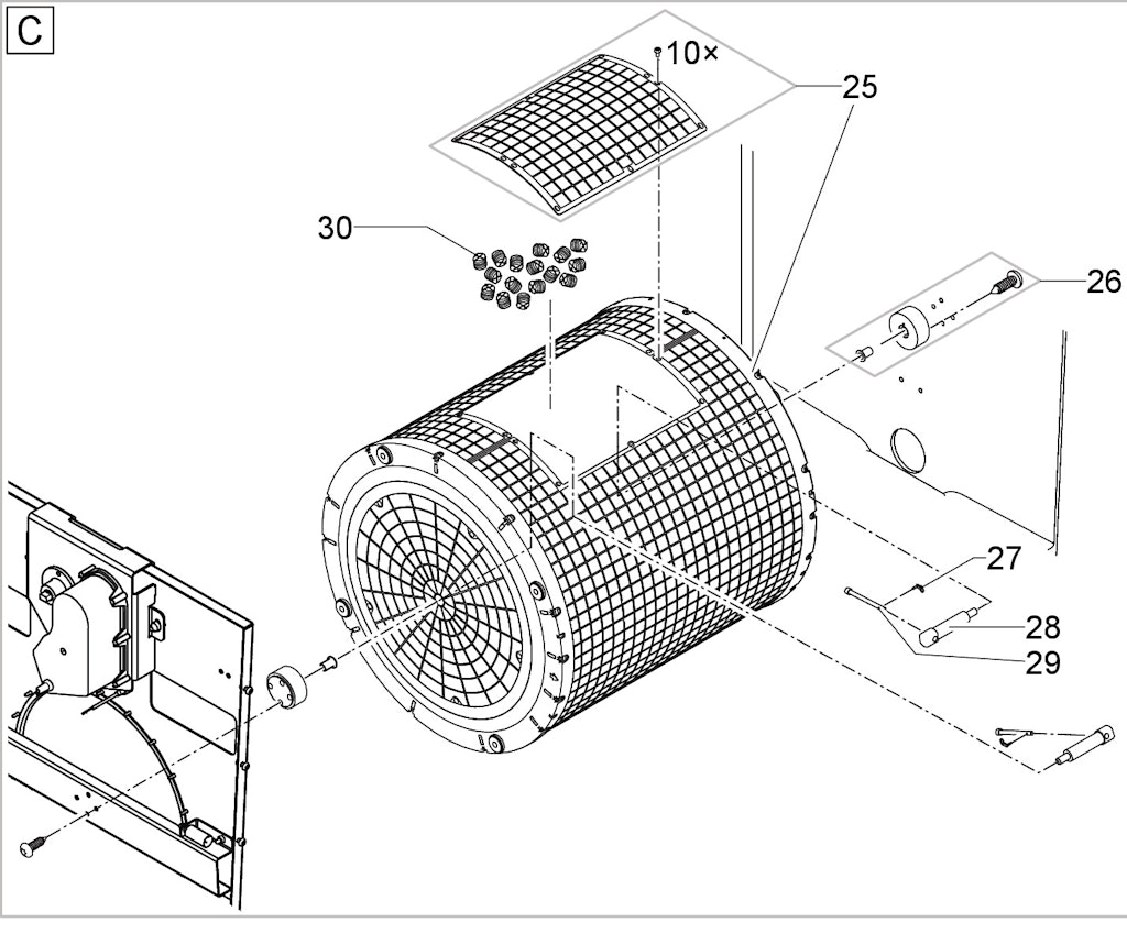 Explosionszeichnung Ersatzteile