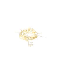 Konstsmide Weihnachtsbeleuchtung  LED Lichterkette goldene Blättern und Perlen