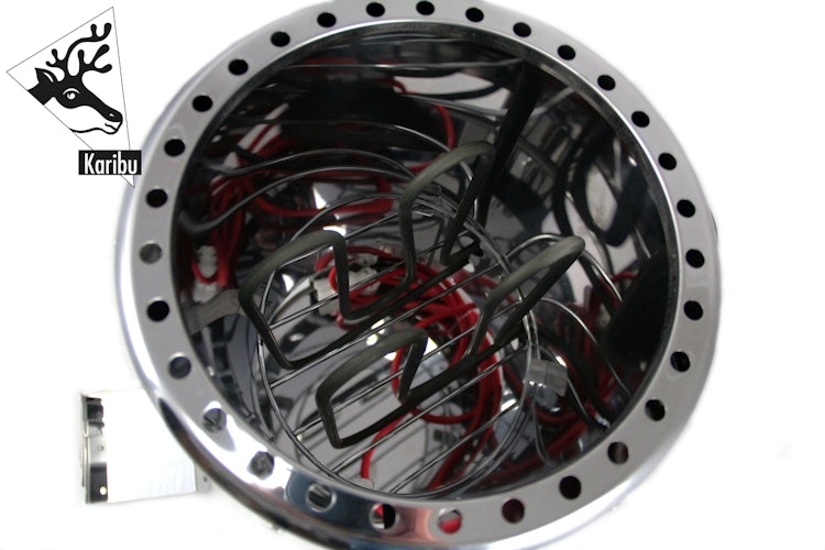 Karibu Saunaofen 3,6 kW Plug & Play finnisch mit externer Steuerung Easy weiß