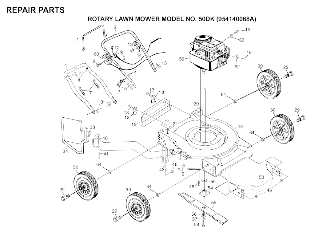 Explosionszeichnung Ersatzteile