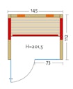 Vorschaubild Infraworld Infrarotkabine Fusion Glas 145 Fichte RG inkl. 5-teiligem gratis Zubehörset
