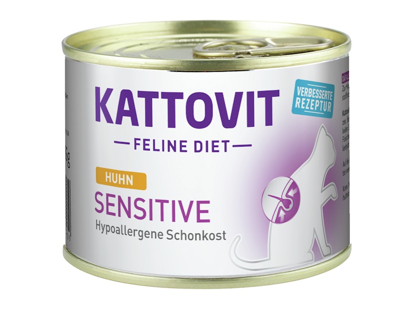 KATTOVIT Feline Diet Sensitive (hypoallergene Schonkost) 185g Dose Katzennassfutter DiätnahrungVorschaubild