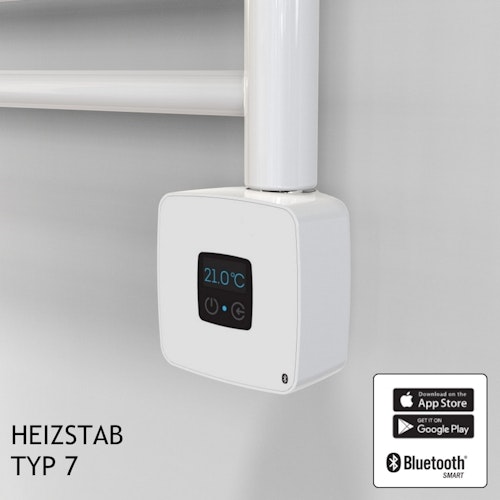Ximax Heizstab Typ 7 weiss - 600W mit Bluetooth Funktion