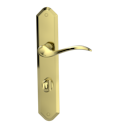 Vorschaubild Griffwerk Türgriff AMADEUS Langschild- Messing Optik