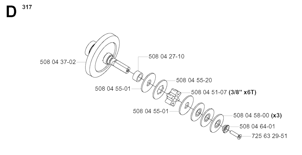 Explosionszeichnung Ersatzteile