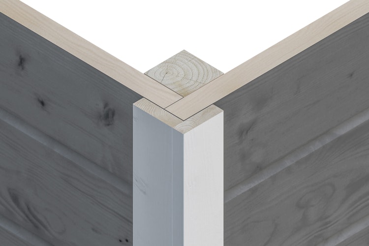 Skan Holz Gartenhaus Tournai 2 mit Schiebetür - 28 mm 