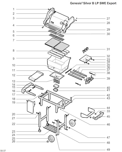 Weber Genesis Silver B LP Blk SWE (Germany)
