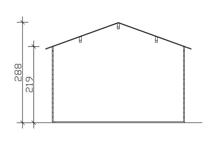 Skan Holz Gartenhaus Tilburg - 28 mm