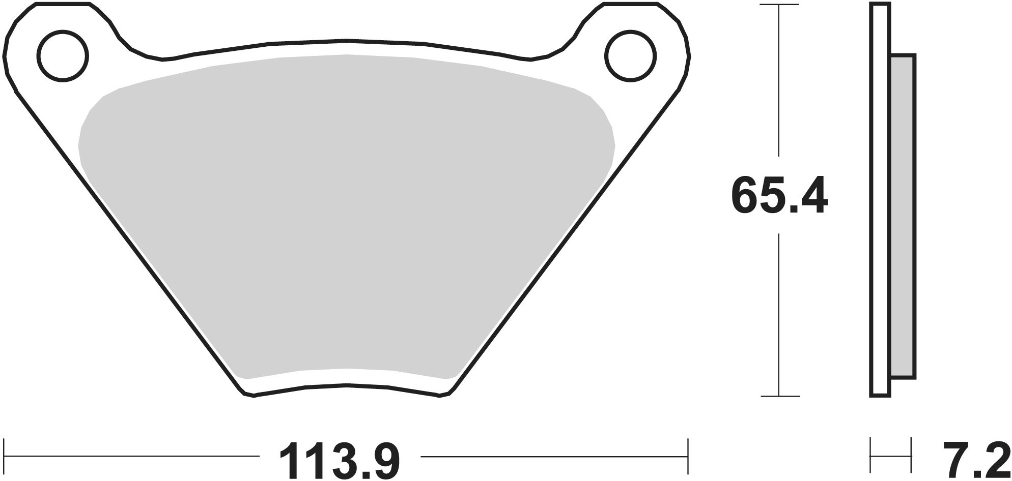 SBS Bremsbelag 513H.HF Street High Power Ceramic