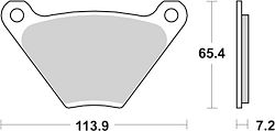 SBS Bremsbelag 513H.HF Street High Power Ceramic
