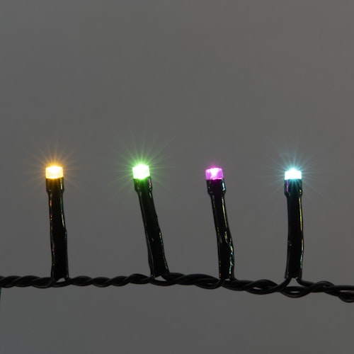 Konstsmide Weihnachtsbeleuchtung LED Minilichterkette Cluster mit 600 bonbonfarben LEDs