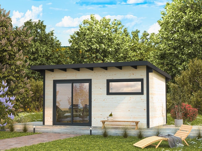 PRE:GA Black Forest Premium Sauna mit Vorraum 14 m²