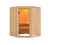 Vorschaubild Karibu Sauna Nanja - 68 mm Systemsauna - 230 Volt Plug & Play inkl. gratis Sauna-Zubehörset im Wert von 234,94 €
