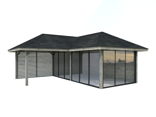 Palmako Pavillon Bianca 24,9 m² Set 214 Slide - 28 mm