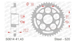 Afam Kettenrad 50614