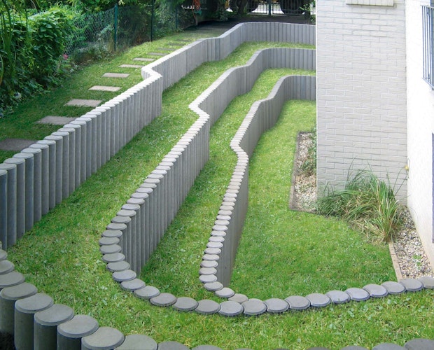 Diephaus Verbund-Palisade GRAU 100/20 CM