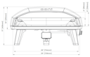 Ooni Pizzaofen Koda 2 Max 24" mit gratis Abdeckung