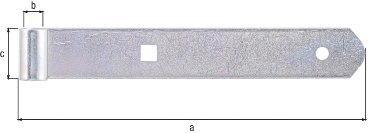 Ladenband gerade galvanisch verzinkt dickschichtpassiviert Ø10x200x30 mm