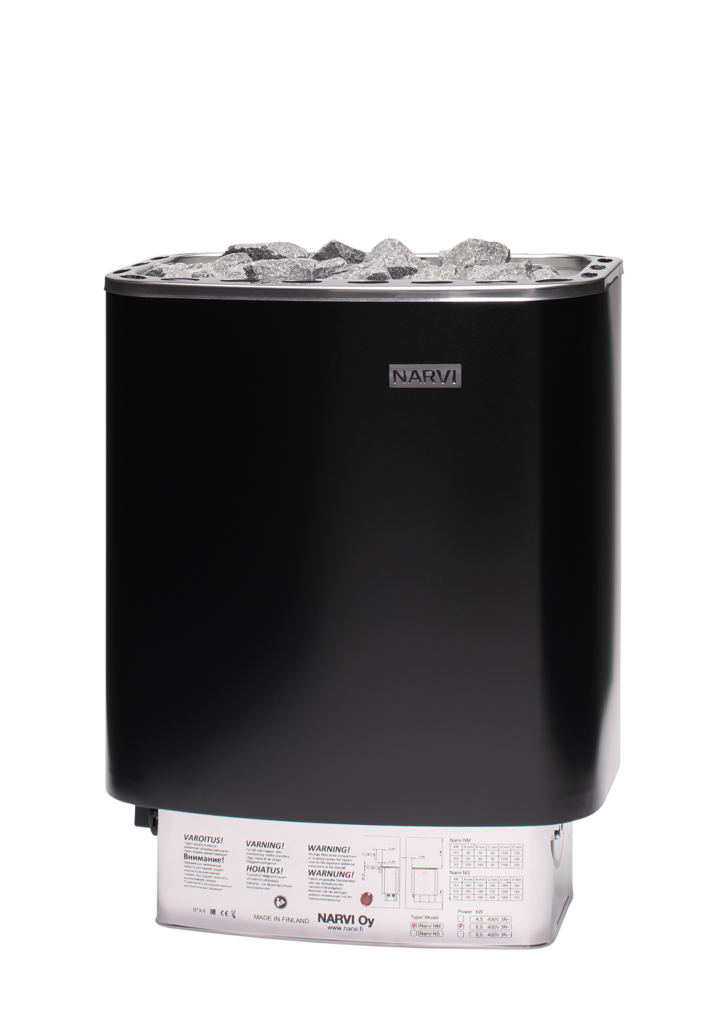 Palmako Narvi Saunaofen 9 kW (inkl. Steine 40 kg)