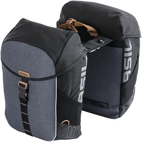 Basil Doppeltasche Miles grau