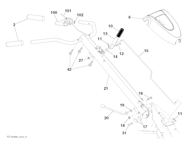 Husqvarna Motorhacken 96093001210 DRT900H