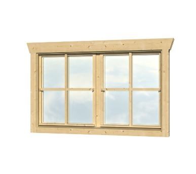 SKANHOLZ Doppelfenster für Gartenhäuser, Holz, BxH: 134,2 x 88,3 cm - Image 3