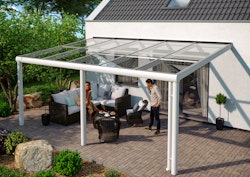 Skan Holz Aluminium Terrassenüberdachung Monza Breite 541 cm