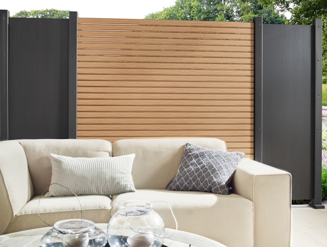 Traumgarten SYSTEM Board Keramik XL Zaunfeldset 1800 x 1800 mm