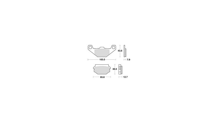 TRW Bremsbelag MCB 719 mit Zulassung