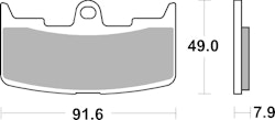 SBS Bremsbelag 795HF Street Ceramic