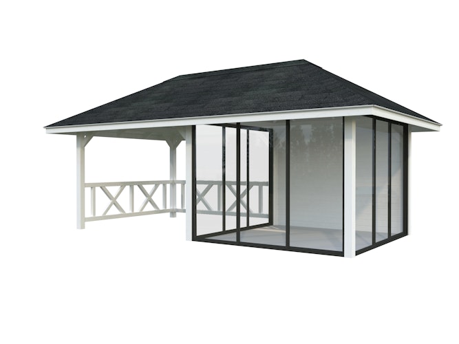 Palmako Pavillon Bianca 16,6 m² Set 204 Slide - 28 mm