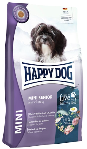 HAPPY DOG Mini 800 Gramm Hundetrockenfutter Fit & Vital Senior