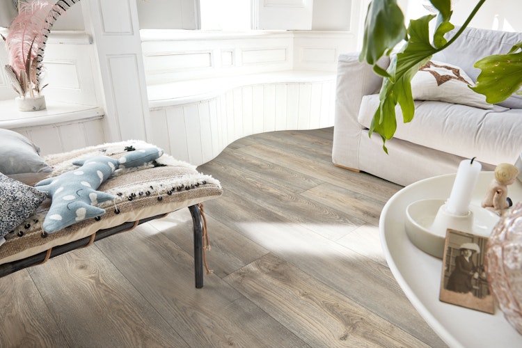 HANDMUSTER MEISTER Designboden MeisterDesign. flex DD 400 Wildeiche grau 6977