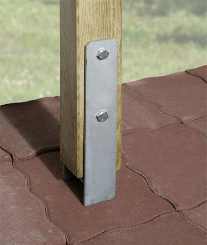 Weka H-Anker-Set für Einzelcarport Optima Gr. 1 (6 Anker für 12 x 12 cm Pfosten)