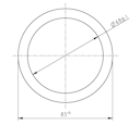 Vorschaubild Oase Flachdichtung 70 mm schwarz (19261)