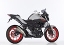 Vorschaubild Shark Performance SLIP-ON Titan silber SRC 4 für YAMAHA MT-03,YZF-R3 EURO3 EURO4 