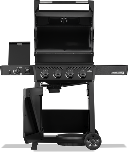 Napoleon Freestyle PRO 425, 4 Hauptbrenner, SIZZLE ZONE Seitenbrenner und Tür, Schwarz