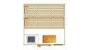 Vorschaubild Weka Sauna Valida Plus mit Glastür/Fenster/9 kW Ofen