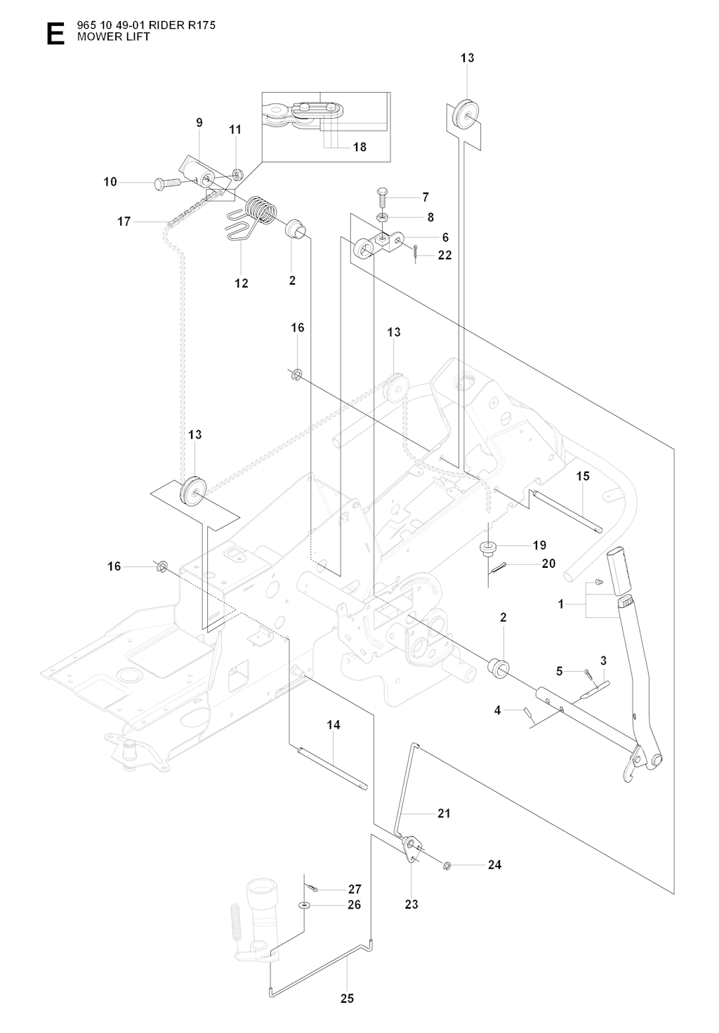 Explosionszeichnung Ersatzteile