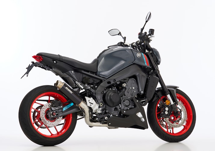 SHARK KOMPLETTANLAGE Aluminium eloxiert schwarz SRC 4 für YAMAHA MT-09 / SP EURO5  