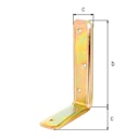 Vorschaubild Stützwinkel geprägt vz 100x160x40x2 mm