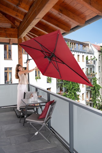 doppler Pendelschirm ACTIVE 240 x 135 Green Edition, Aluminium Anthrazit / 100 % Polyester 180 g/m²