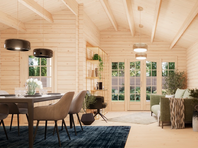 Palmako Gartenhaus Irene 21,9+5,2 m² - 44 mm