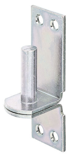 Alberts® Kloben auf Platte,galv.gelb verz.,Dorn ⌀13 mm,Abstand 11 mm,Platte HxB100x35 mm 311230