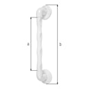 Vorschaubild Alberts® Haltegriff, ergonomisch, Kunststoff, weiß, Länge: 324 mm, verpackt à 1St 141097