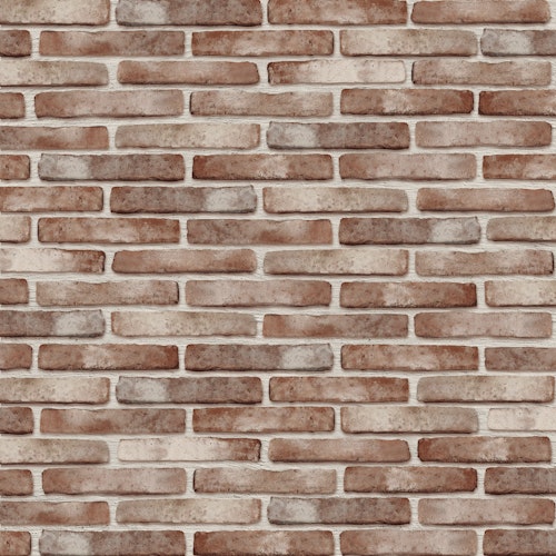 HANDMUSTER DE RYCK Eck- und Steinriemchen - Vintage Brick  Rot 