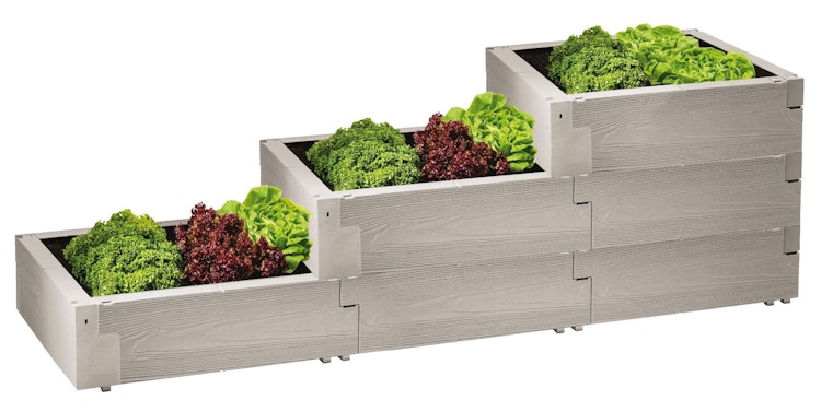 JUWEL Hochbeet Timber Pflanzentreppe