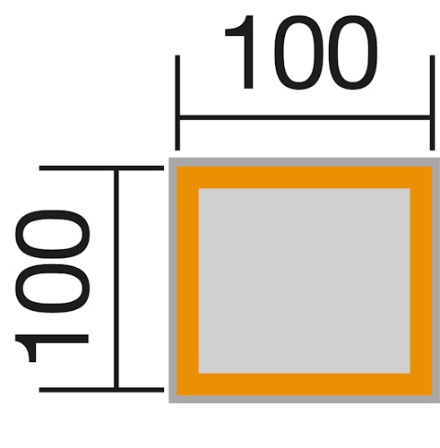 Weka Sandkasten 196 B 100 x 100 cm