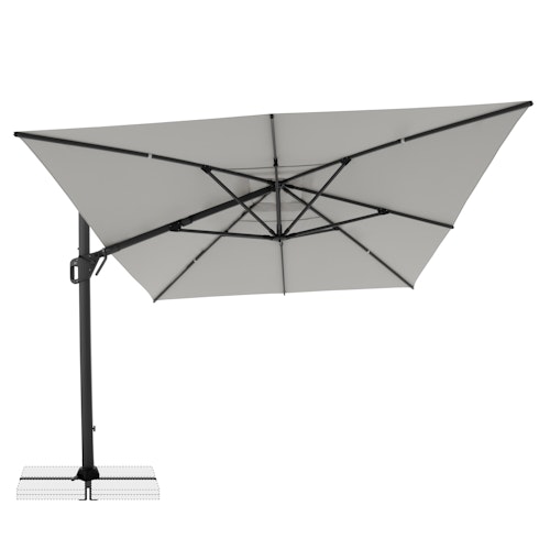 doppler Pendelschirm LIFE 300 x 400 Side, Aluminium Anthrazit / 100 % Polyester 180 g/m² 